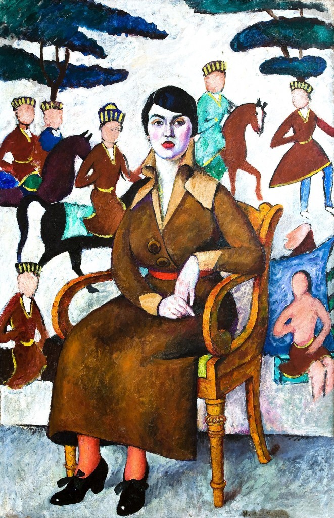 Ilja Maskov Székben ülő nő portréja , 1913 (2)