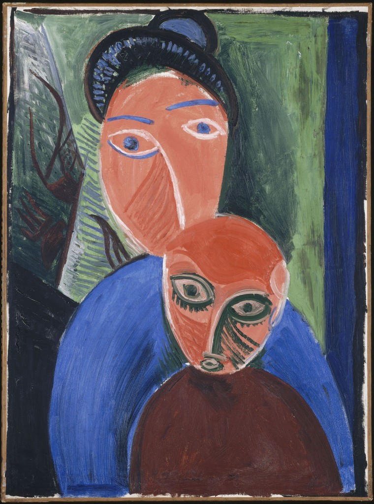 Pablo Picasso_ Anya és gyermeke 1907
